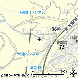 神奈川県小田原市米神247周辺の地図