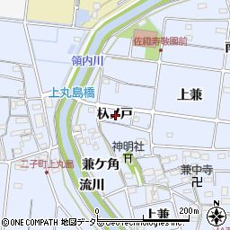 愛知県愛西市西川端町杁ノ戸周辺の地図