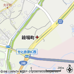愛知県瀬戸市鐘場町周辺の地図