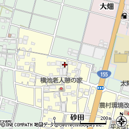 愛知県稲沢市平和町横池周辺の地図