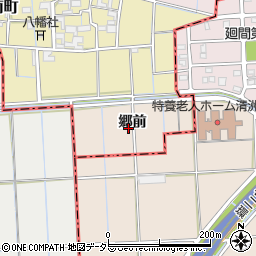愛知県稲沢市増田町周辺の地図