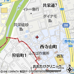 愛知県瀬戸市西寺山町119周辺の地図