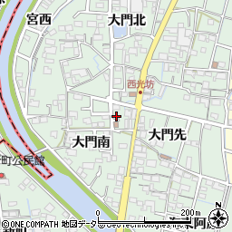 愛知県稲沢市平和町西光坊大門南1000周辺の地図