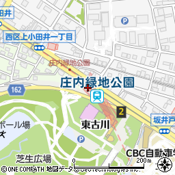 庄内緑地公園自転車駐車場管理事務所周辺の地図