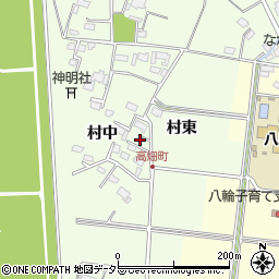愛知県愛西市高畑町村中72周辺の地図