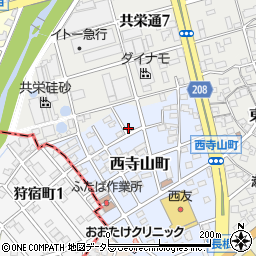愛知県瀬戸市西寺山町109-1周辺の地図