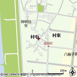 愛知県愛西市高畑町村中64周辺の地図
