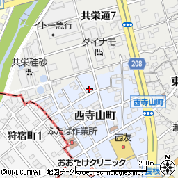 愛知県瀬戸市西寺山町109周辺の地図