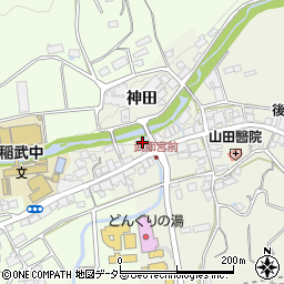 愛知県豊田市武節町下ハリ原周辺の地図