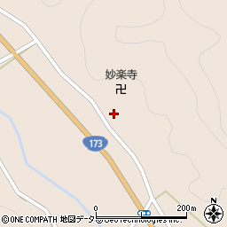 京都府京丹波町（船井郡）妙楽寺（風呂ノ本）周辺の地図