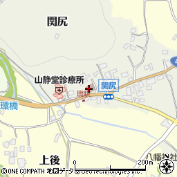 関尻郵便局周辺の地図