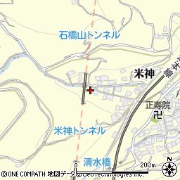 神奈川県小田原市米神251周辺の地図