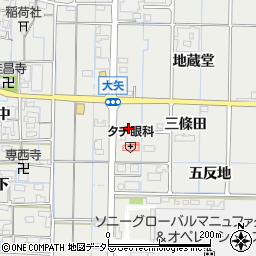 セブンイレブン稲沢大矢町店周辺の地図