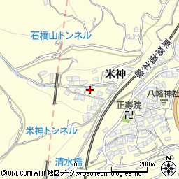 神奈川県小田原市米神245周辺の地図