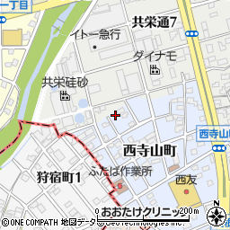 愛知県瀬戸市西寺山町118周辺の地図