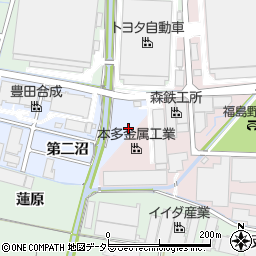 愛知県稲沢市西溝口町第三沼周辺の地図
