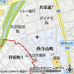 愛知県瀬戸市西寺山町115周辺の地図