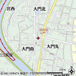愛知県稲沢市平和町西光坊大門南998周辺の地図