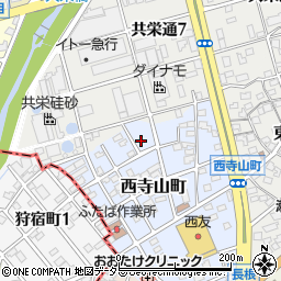 愛知県瀬戸市西寺山町108周辺の地図