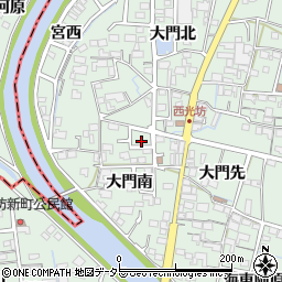 愛知県稲沢市平和町西光坊大門南1008周辺の地図
