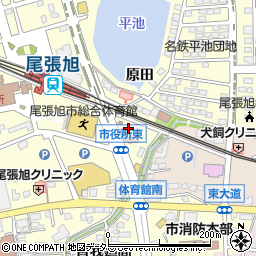 愛知県尾張旭市東大道町原田2570-17周辺の地図