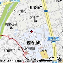 愛知県瀬戸市西寺山町107周辺の地図