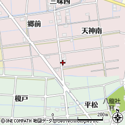 愛知県稲沢市附島町天神南80周辺の地図
