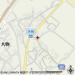 滋賀県大津市大物411-1周辺の地図