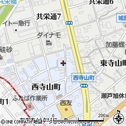 愛知県瀬戸市西寺山町91周辺の地図