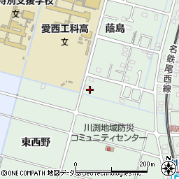 愛知県愛西市渕高町周辺の地図