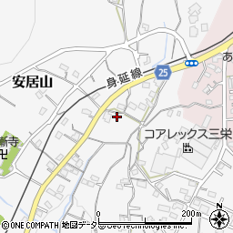 静岡県富士宮市安居山784周辺の地図