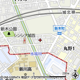 愛知県名古屋市西区新木町周辺の地図