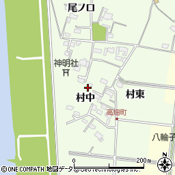 愛知県愛西市高畑町村中48周辺の地図