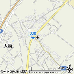 滋賀県大津市大物411周辺の地図