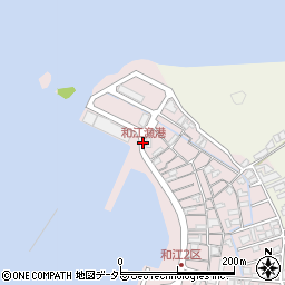和江漁港周辺の地図