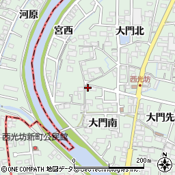 愛知県稲沢市平和町西光坊大門南1024周辺の地図