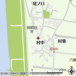 愛知県愛西市高畑町村中51周辺の地図