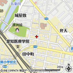 愛知県清須市清洲田中町7周辺の地図