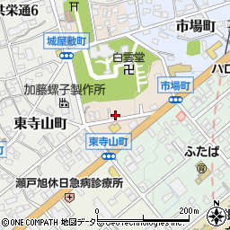 愛知県瀬戸市城屋敷町53周辺の地図