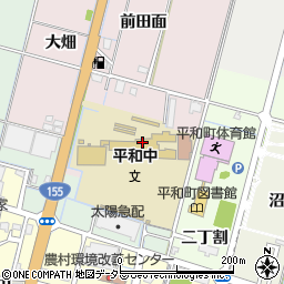 稲沢市立平和中学校周辺の地図