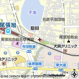 愛知県尾張旭市東大道町原田2567-2周辺の地図