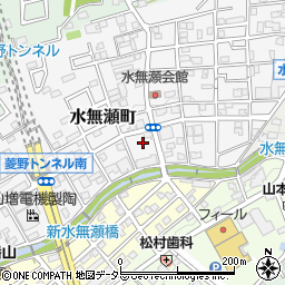 愛知県瀬戸市水無瀬町周辺の地図