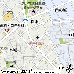 愛知県清須市西田中松本59周辺の地図