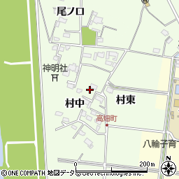 愛知県愛西市高畑町村中40周辺の地図