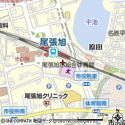 愛知県尾張旭市東大道町周辺の地図