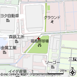 愛知県稲沢市福島町（沼角田）周辺の地図