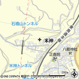 神奈川県小田原市米神227周辺の地図