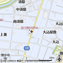 愛知県愛西市西川端町（須原前）周辺の地図