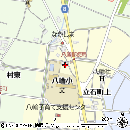 愛知県愛西市立石町宮西周辺の地図