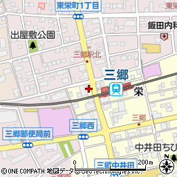 ファミリーマート旭三郷駅前店周辺の地図